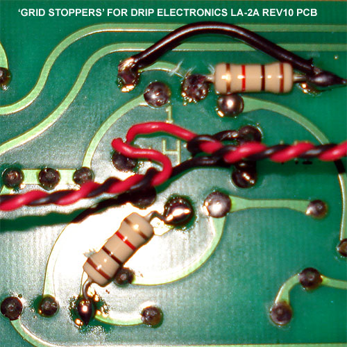 'Grid Stoppers' for Drip Electronics LA2A REV10 PCB GroupDIY Audio Forum