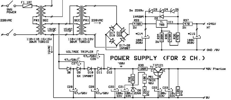 求教关于幻象电源和电容麦输出